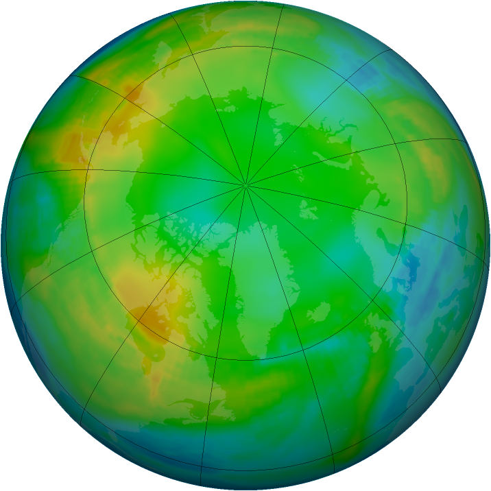 Arctic ozone map for 05 December 1986